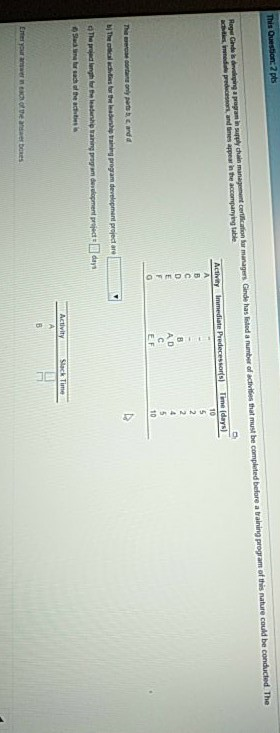 This Ouestion: 2 pts Rendega prugam sa chain