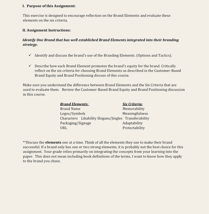 1. Purpose of this Assignment: This exercise is