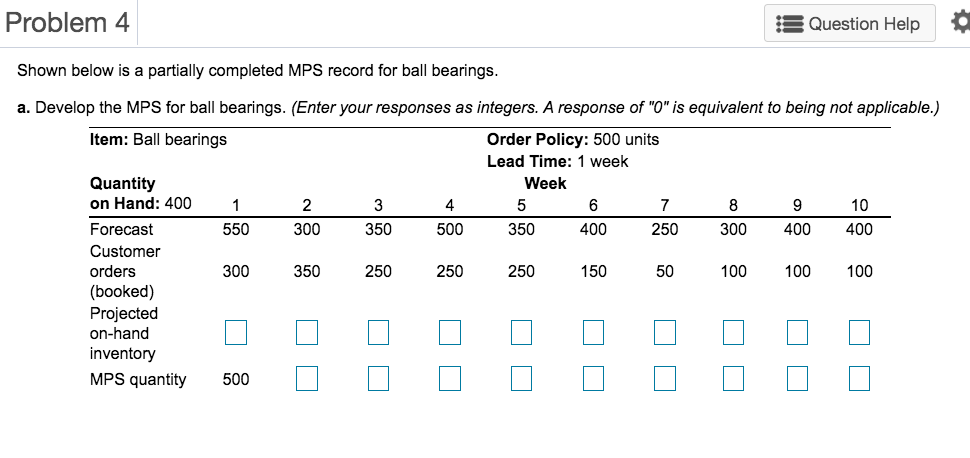 Problem 4 Question Help Shown below is a