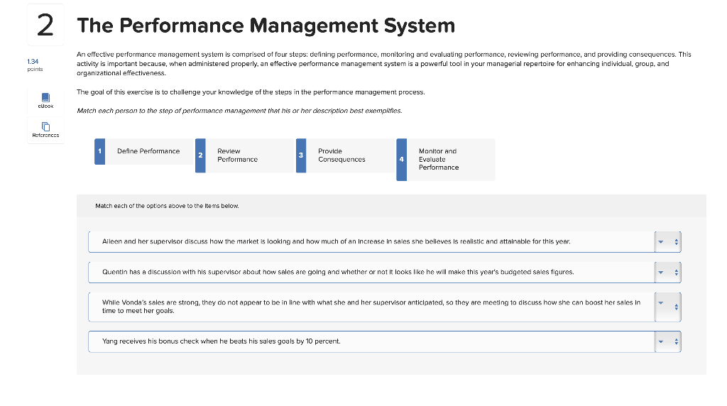 2 The Performance Management System 1.34 points