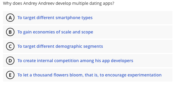 Why does Andrey Andreev develop multiple dating