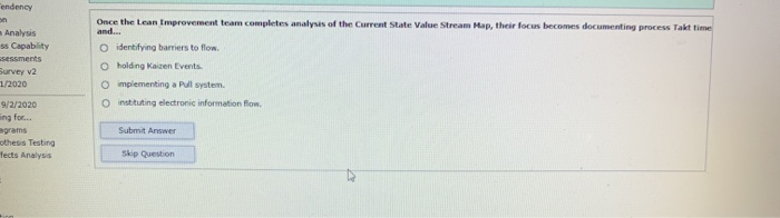 endency Analysis ss Capability sessments Survey