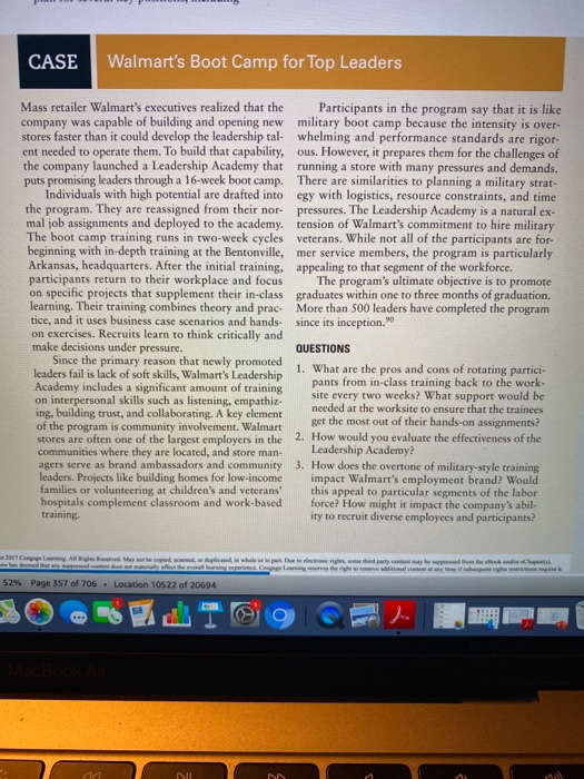 CASE Walmart's Boot Camp for Top Leaders Mass