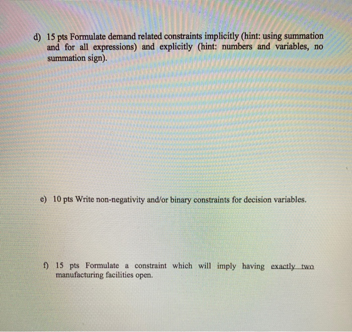 1- In a supply chain, there are three