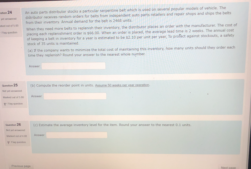 stion 24 yet answered arked out of 5 00 - Flag