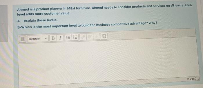 Ahmed is a product planner in M&H furniture.