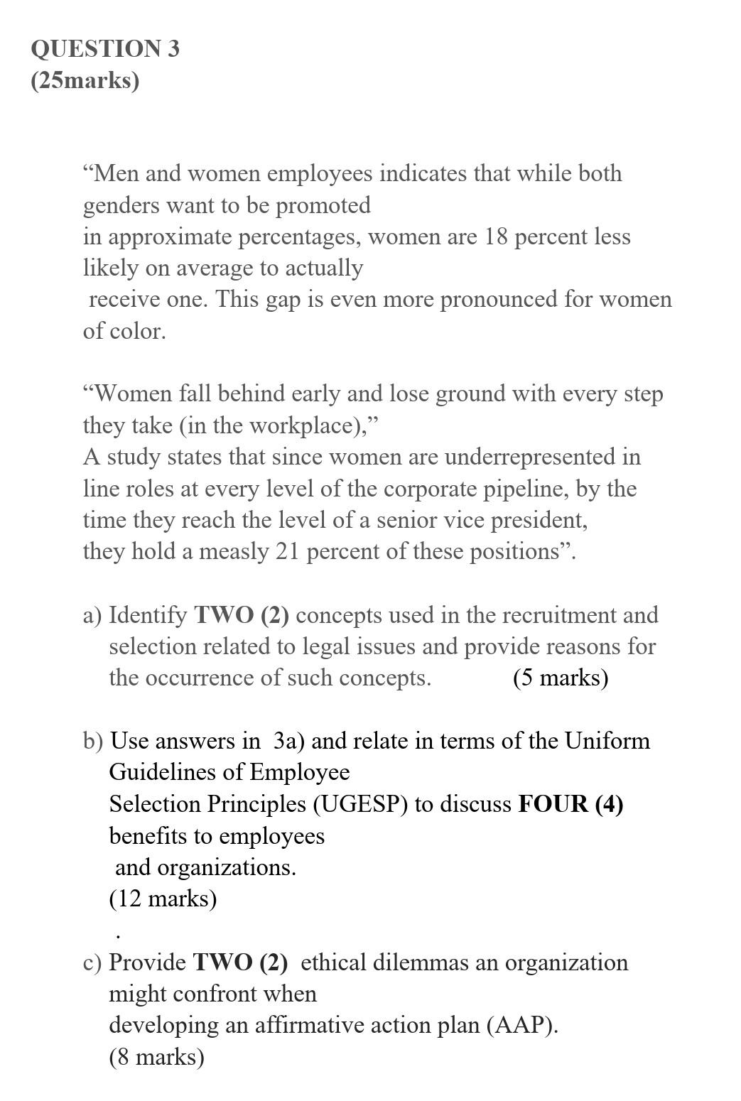 related to human resource management. Answer in