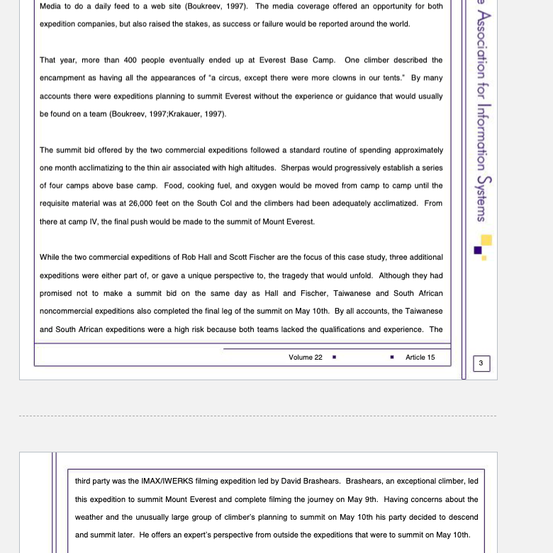 As one of the leaders, consider planning and