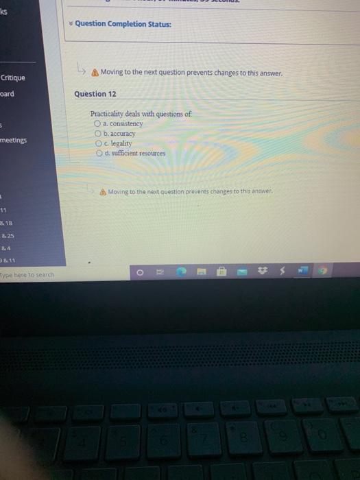 ks Question Completion Status: L Moving to the