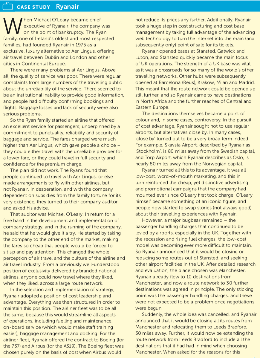 1. Where does the source of competitive advantage