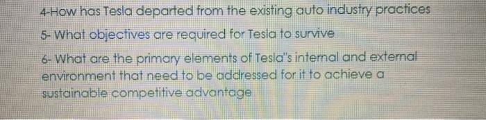 4-How has Tesla departed from the existing auto