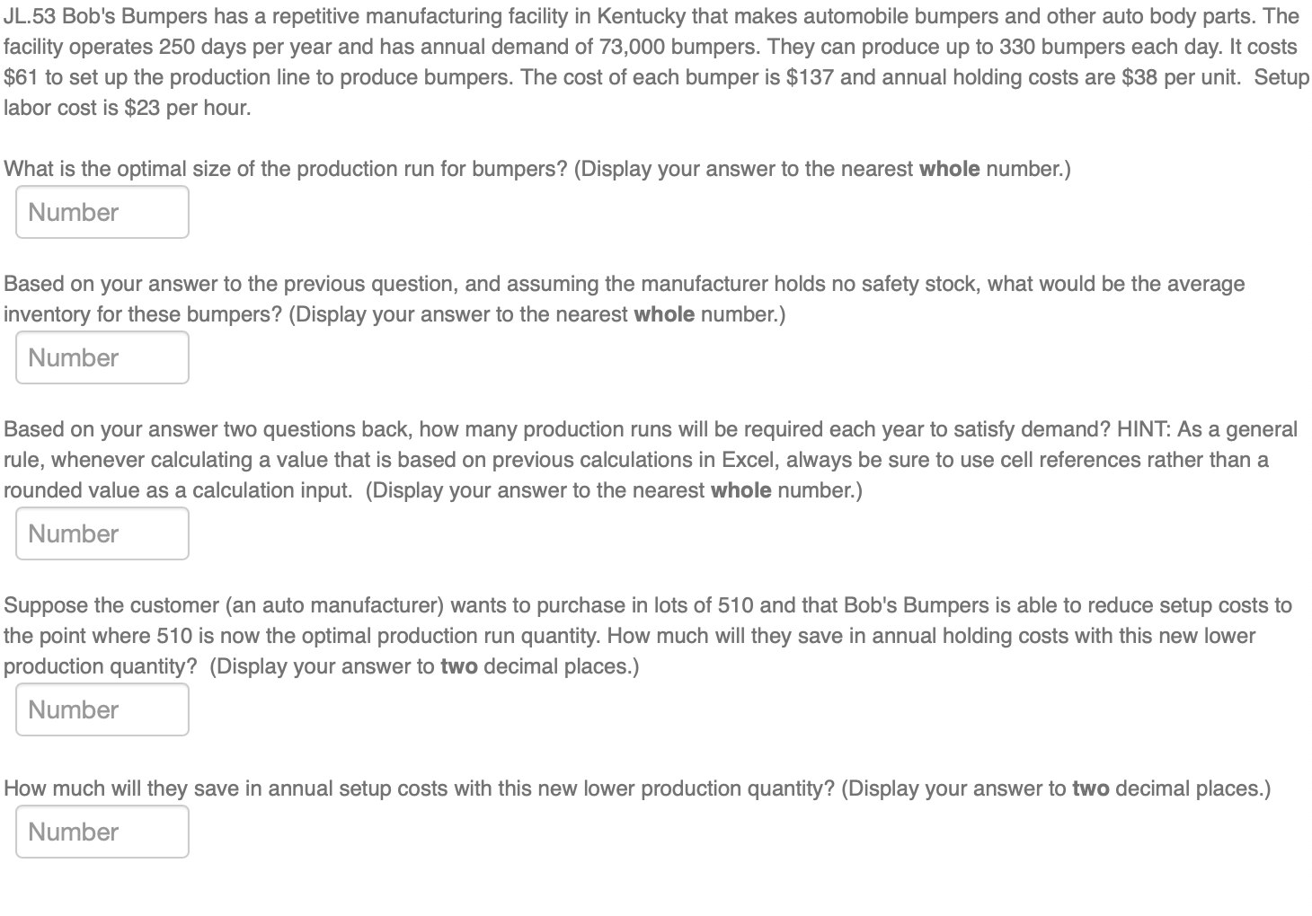 JL.53 Bob's Bumpers has a repetitive