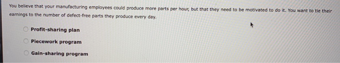 Use your knowledge of the balanced Scorecard to