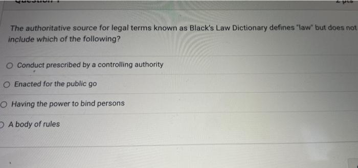 po The authoritative source for legal terms known