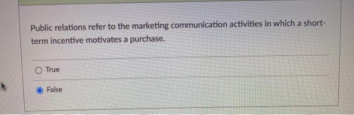 Public relations refer to the marketing