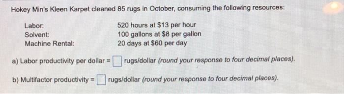 Hokey Min's Kleen Karpet cleaned 85 rugs in