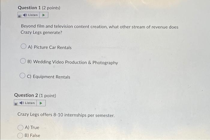 RESPOND Question 1 (2 points) Listen Beyond film