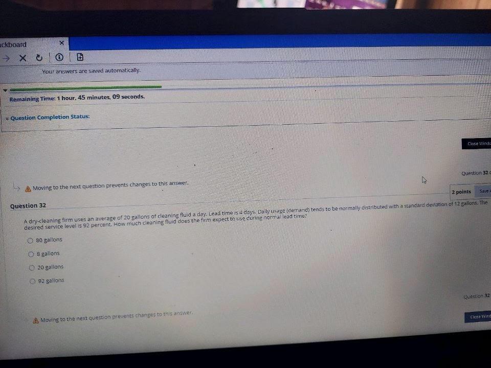 ackboard + Your answers are saved automatically