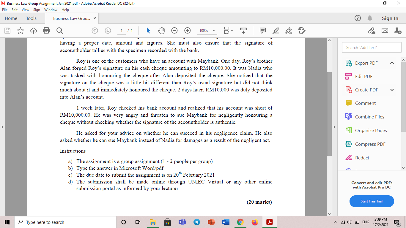 - x A Business Law Group Assignment Jan 2021.pdf