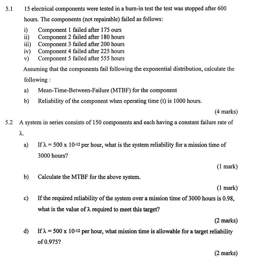 projects management 5.1 15 electrical components