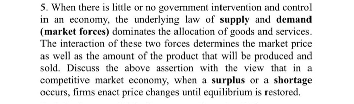 5. When there is little or no government
