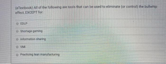 Which particular supply chain phenomenon is