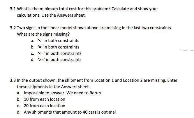 3. A car rental company currently has a surplus
