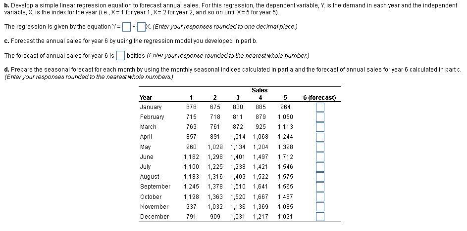 Year 1 2 3 4 5 January 676 675 830 885 964