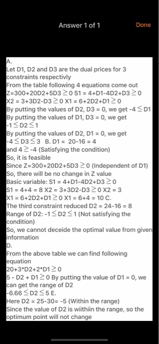 can someone paraphrase the answer please so when