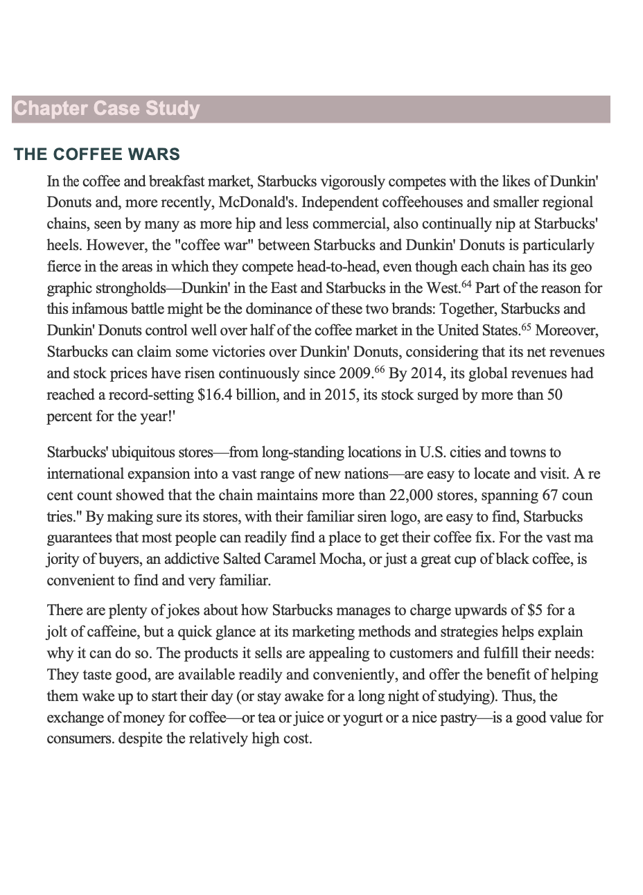 This is Marketing 101. Please read the case study