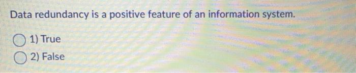 The way that data is retrieved, based on it being