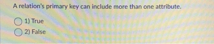 The way that data is retrieved, based on it being