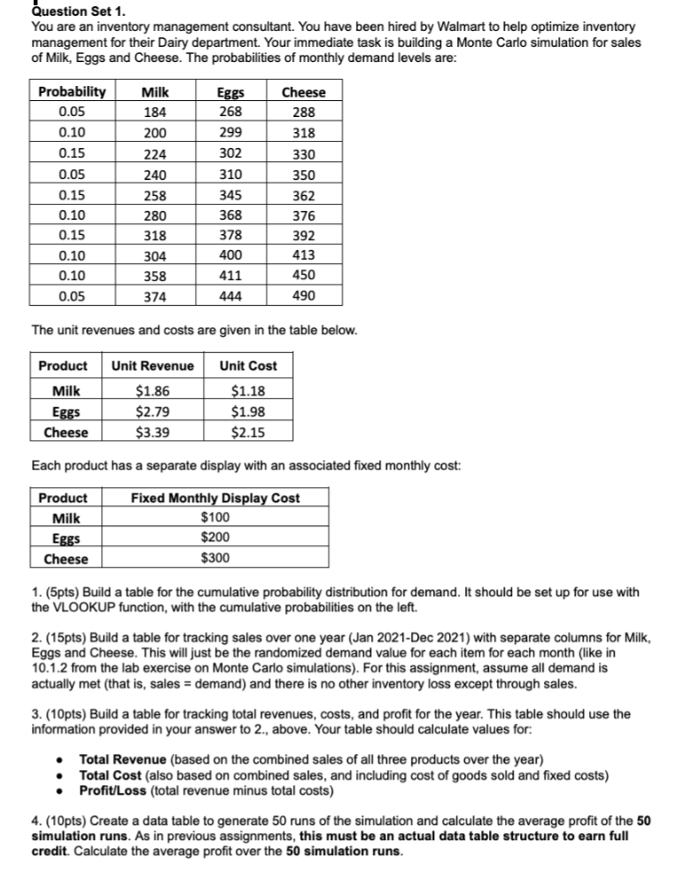 This question has 4 parts, please show every