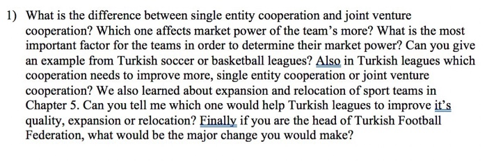 1) What is the difference between single entity