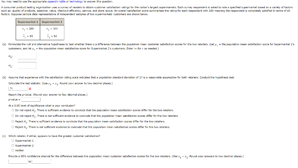 You may need to use the appropriate appendix