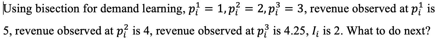 Please explain in detail; Using bisection for