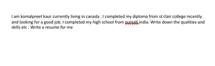 I am komalpreet kaur currently living in canada.