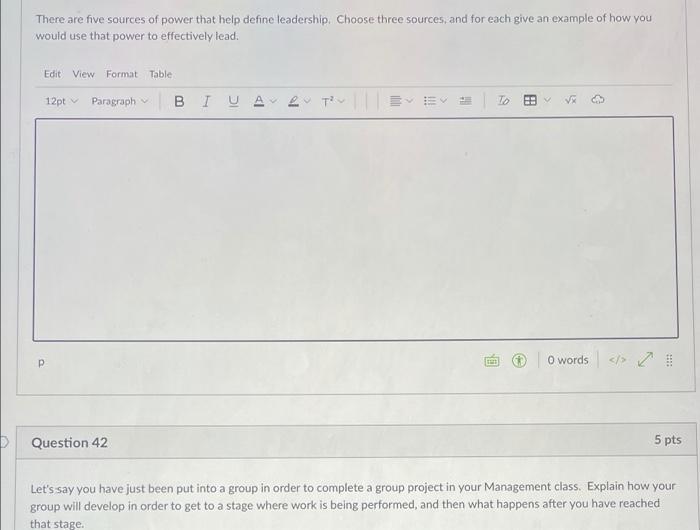There are five sources of power that help define