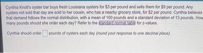 Cynthia Knott's oyster bar buys fresh Louisiana