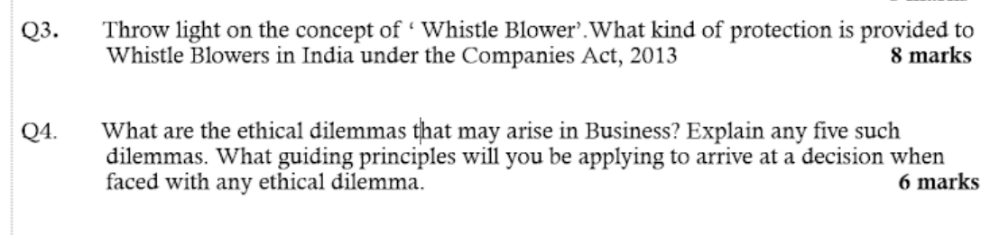 Answer Q4 Please Q3. Throw light on the concept