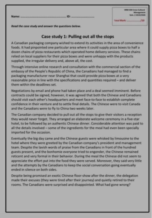 INDIVIDUAL ASSIGNMENT MINICASE - 10% Case Study