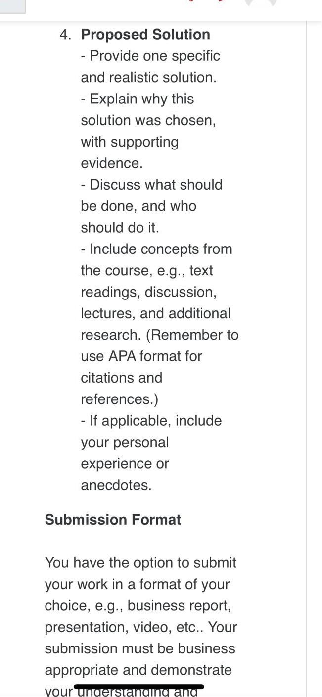 2. Background - Set the scene. Include background