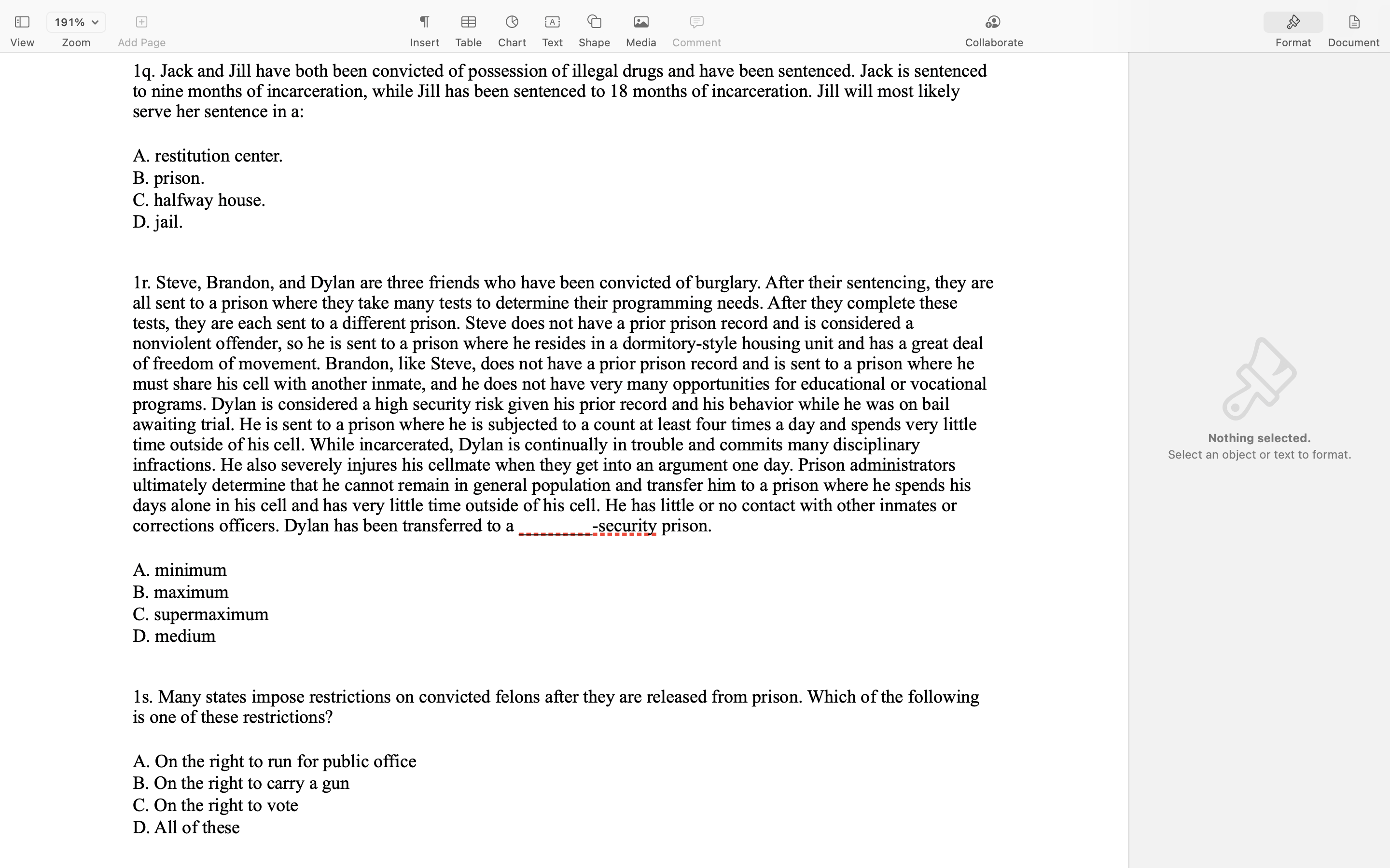 IMPORTANT NOTE: THESE QUESTIONS ARE FROM A