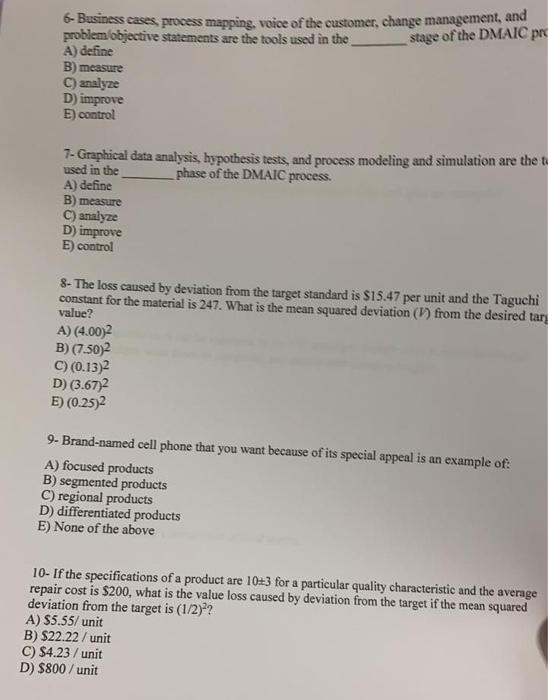 please answer all multiple choice for question