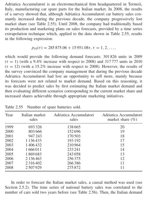 Read the following information and explain in at