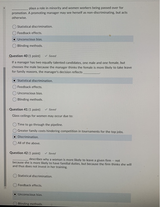 plays a role in minority and women workers being