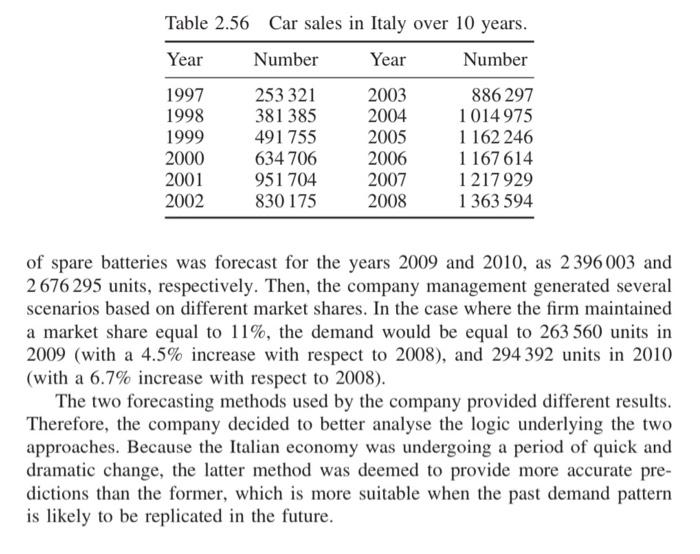 Read the following information and explain in at