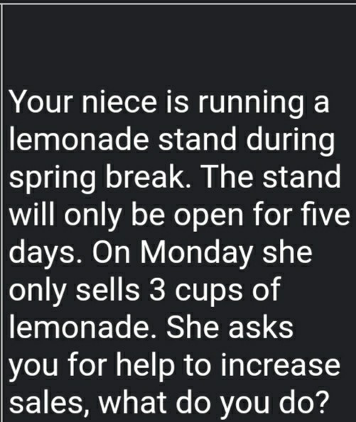 Please answer this ASAP. Its urgent Your niece is