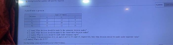 Moving to another in lepote Question 4 Apoyod