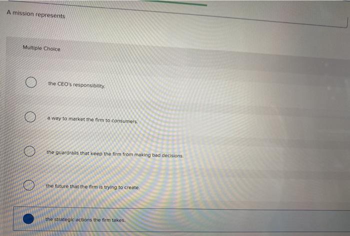 Required information The Strategic Decision